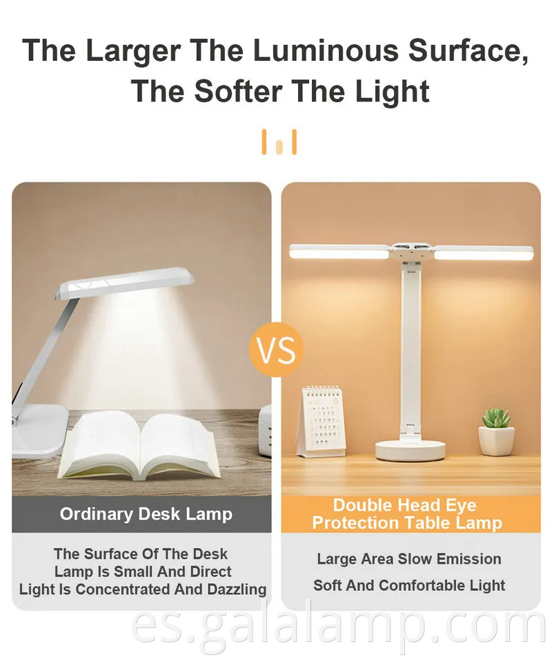 Lámpara de escritorio plegable plegable de control táctil inteligente para la oficina en casa